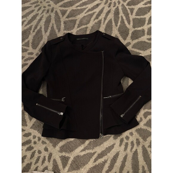 White House Black Market Jackets & Blazers - Black White House Black Market Zip Up Moto Jacket